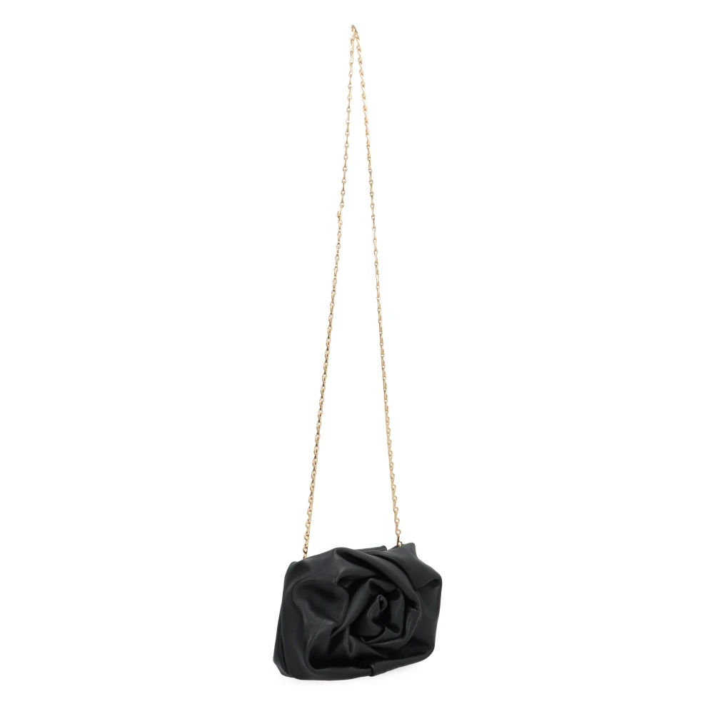 Burberry Roze Leren Clutch met Ketting Schouderband Black Dames