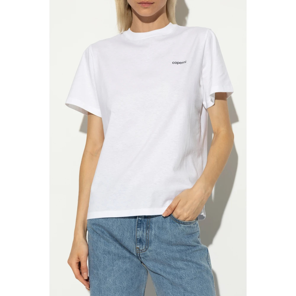 Coperni T-shirt met logo White Dames