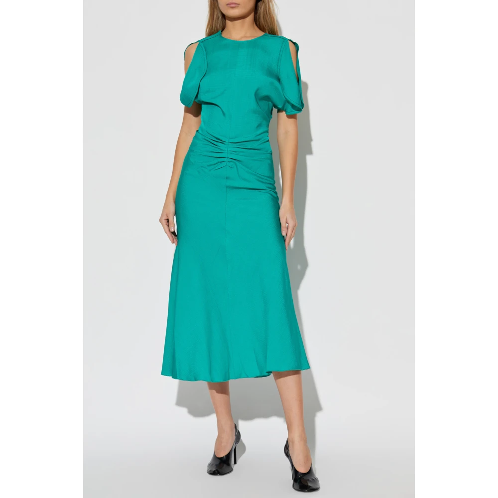 Victoria Beckham Gedrapeerde Jurk Green Dames