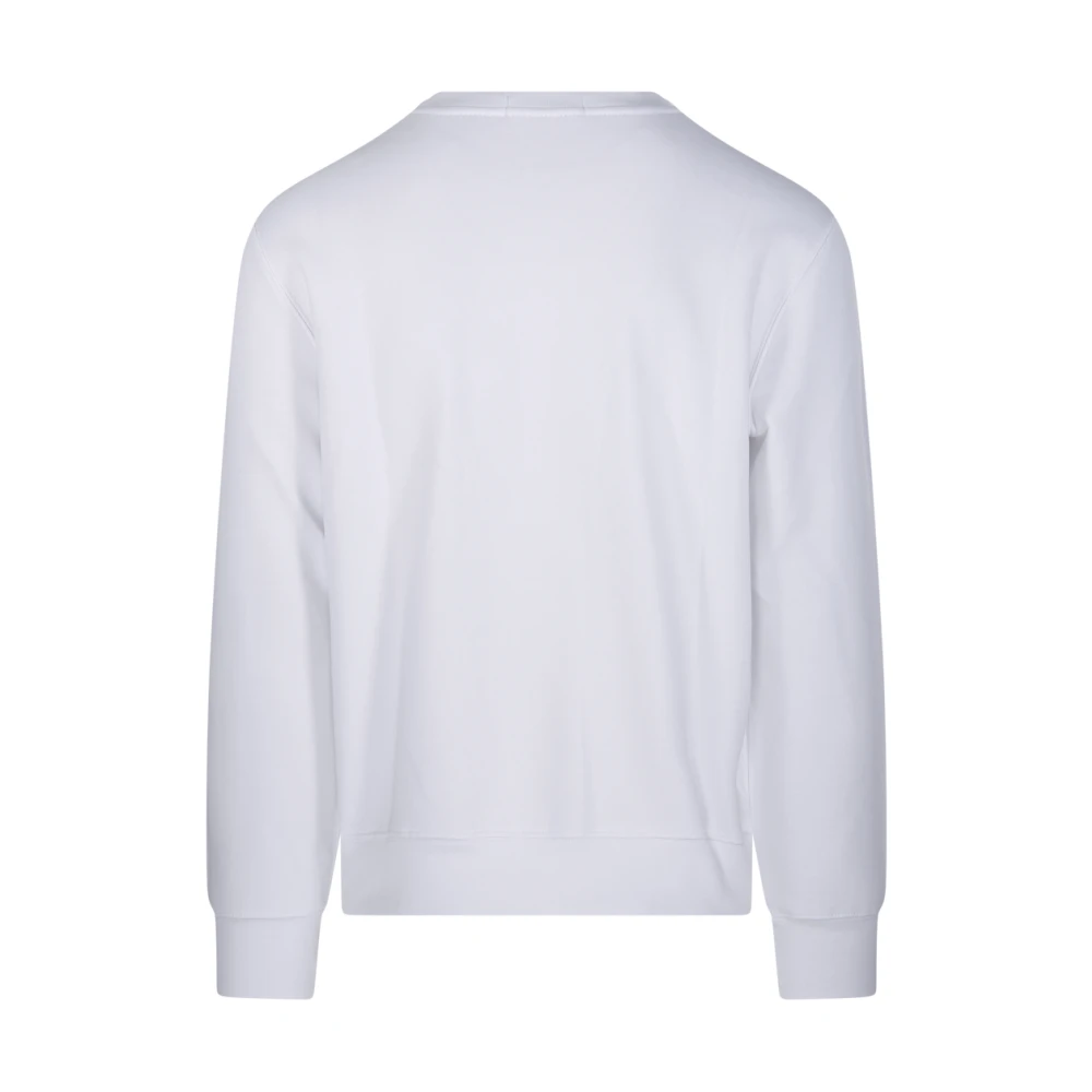Ralph Lauren Bear Crewneck Sweatshirt White Heren