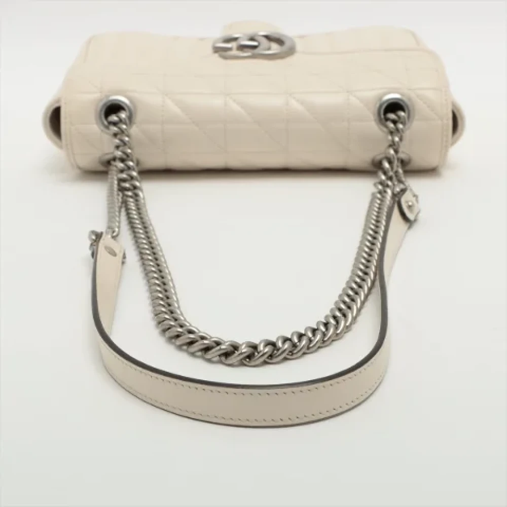 Gucci Vintage Pre-owned Leather gucci-bags Beige Dames