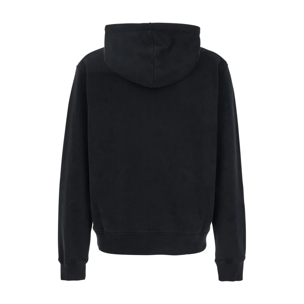 Dsquared2 Zwarte hoodie met rits en logo Black Heren