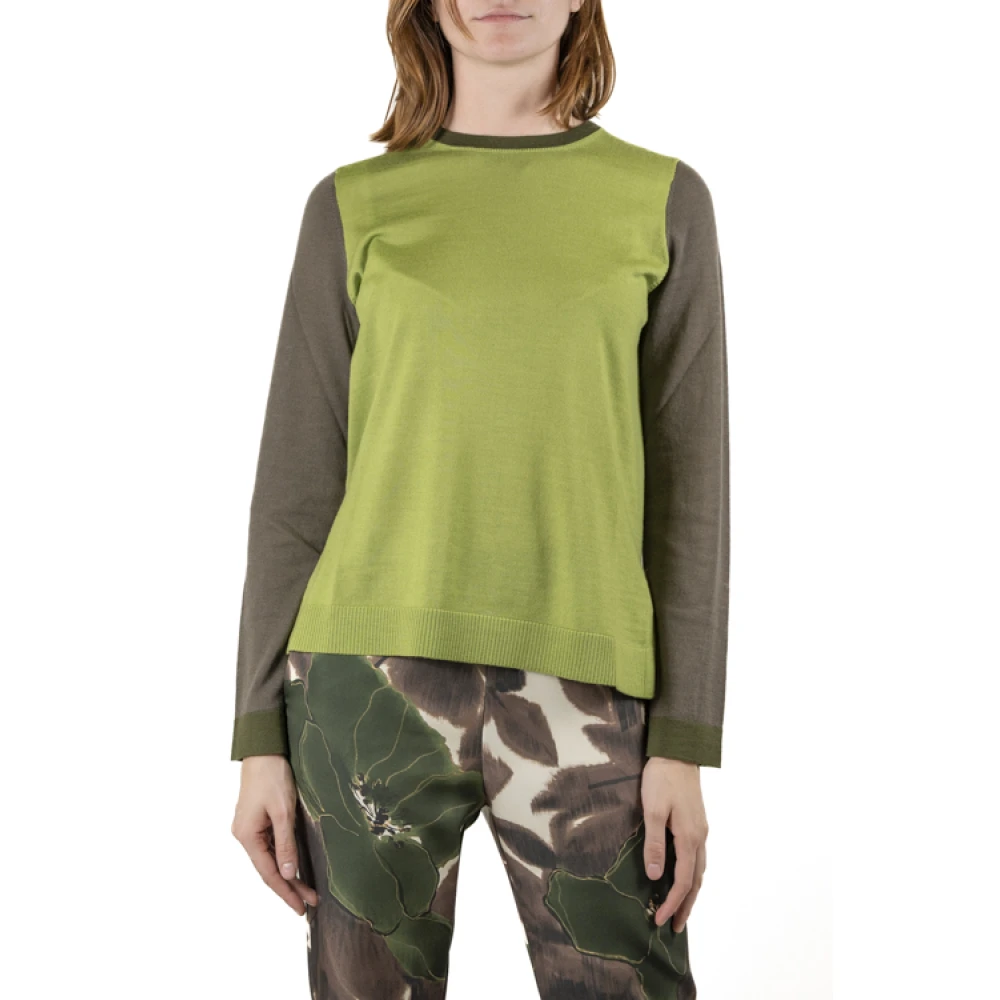 Maliparmi Stijlvolle Gebreide Top Aw24 Collectie Green Dames