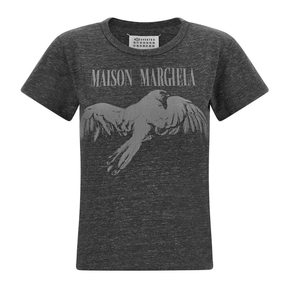 Maison Margiela Vrouw Grijs Tops Dames, M, Katoen, T-Shirts