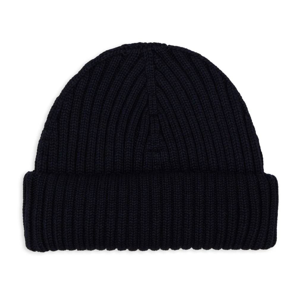 Gallo Blauwe Geribbelde Beanie Muts Unisex Blue Unisex
