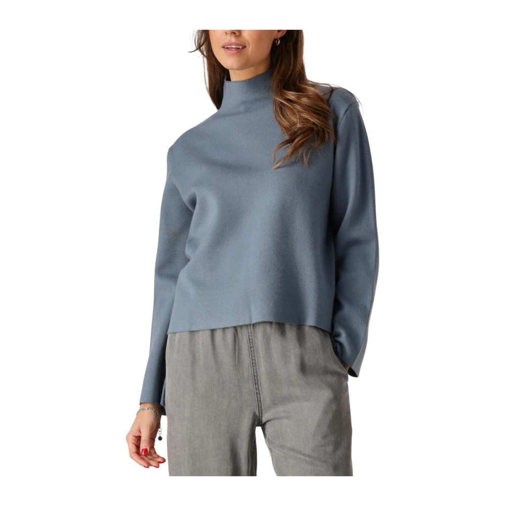 MINUS Dames Truien & Vesten Lupi High Neck Pullover Blauw