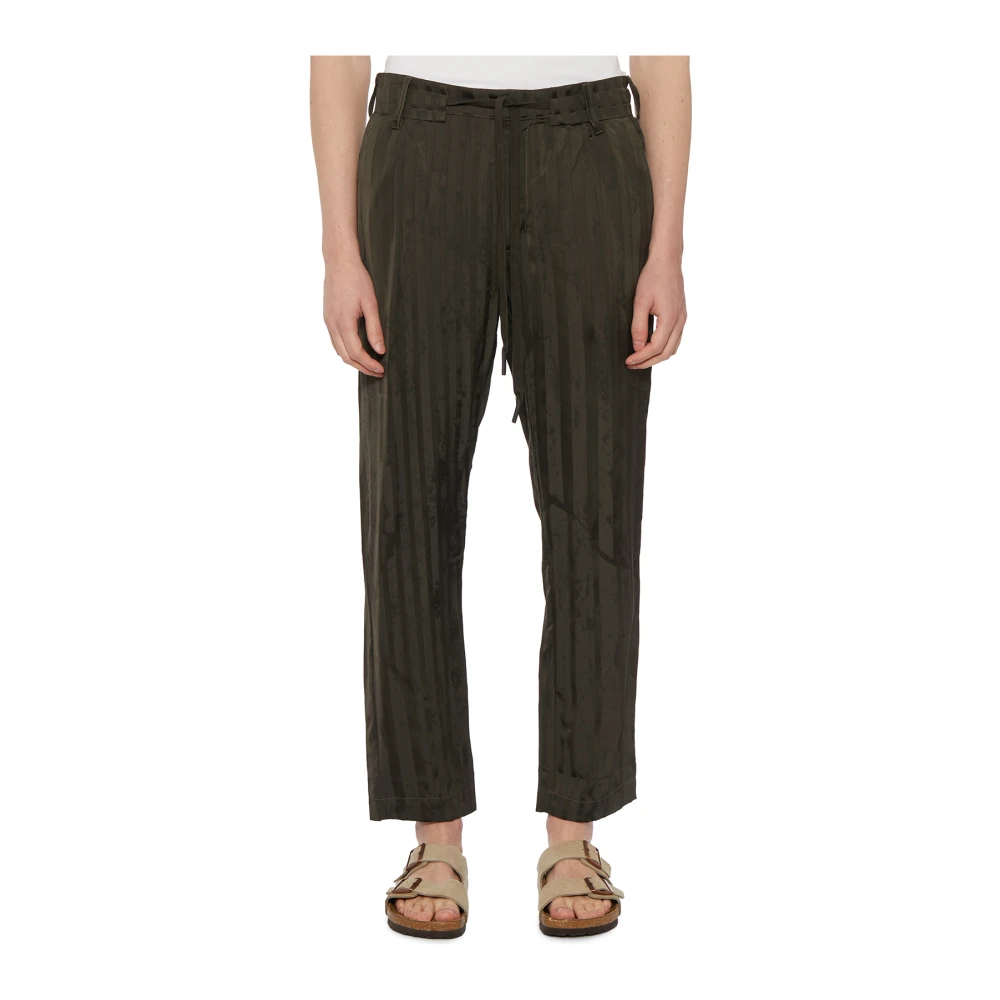 Andrea Ya aqov Cropped Viscose Broek Green Dames