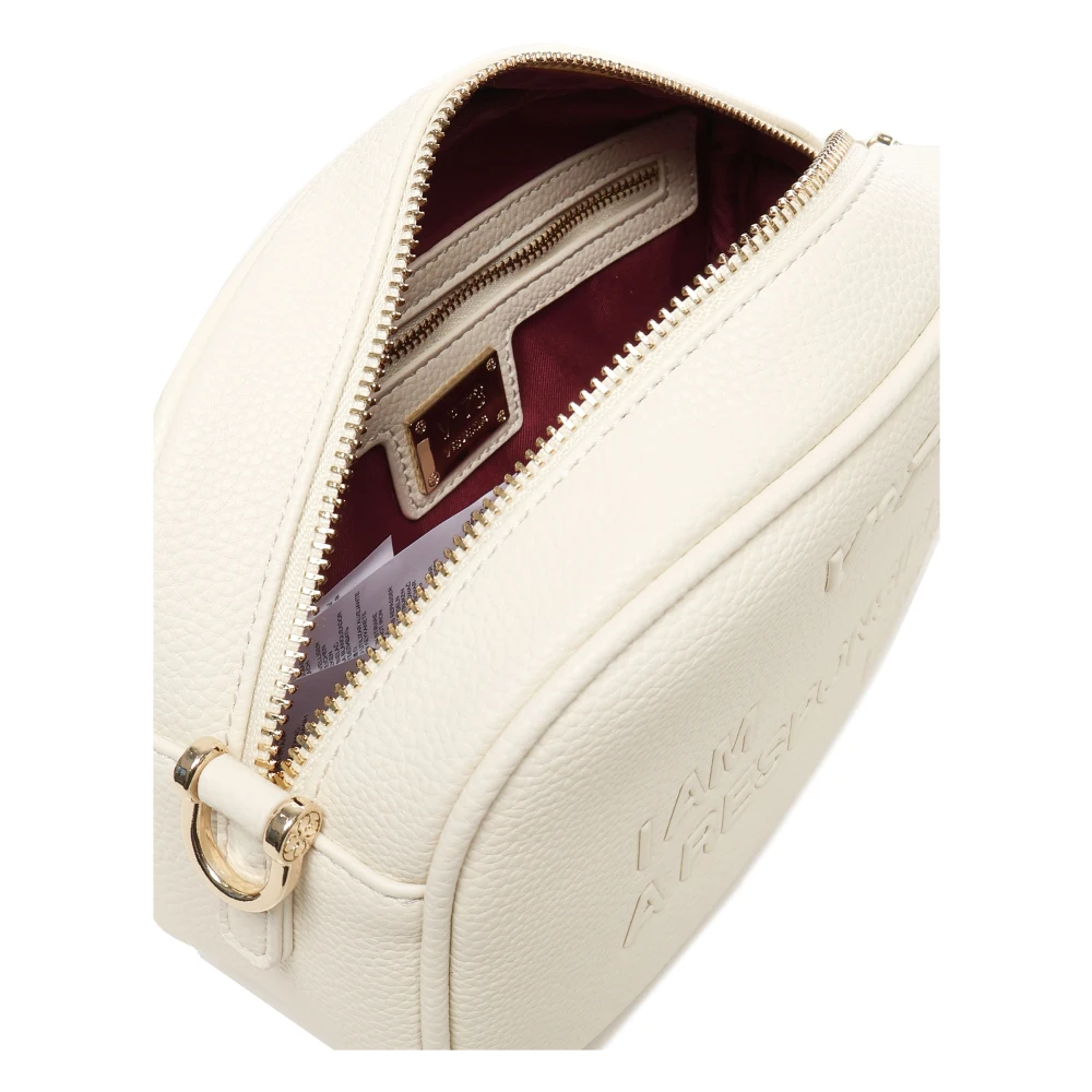 V73 Witte Schoudertas met Rits White Dames