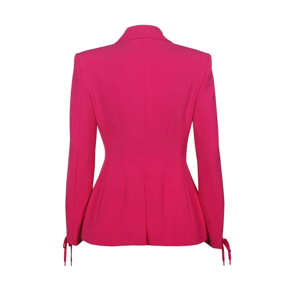 Moschino Klassieke Double Breasted Blazer Pink Dames