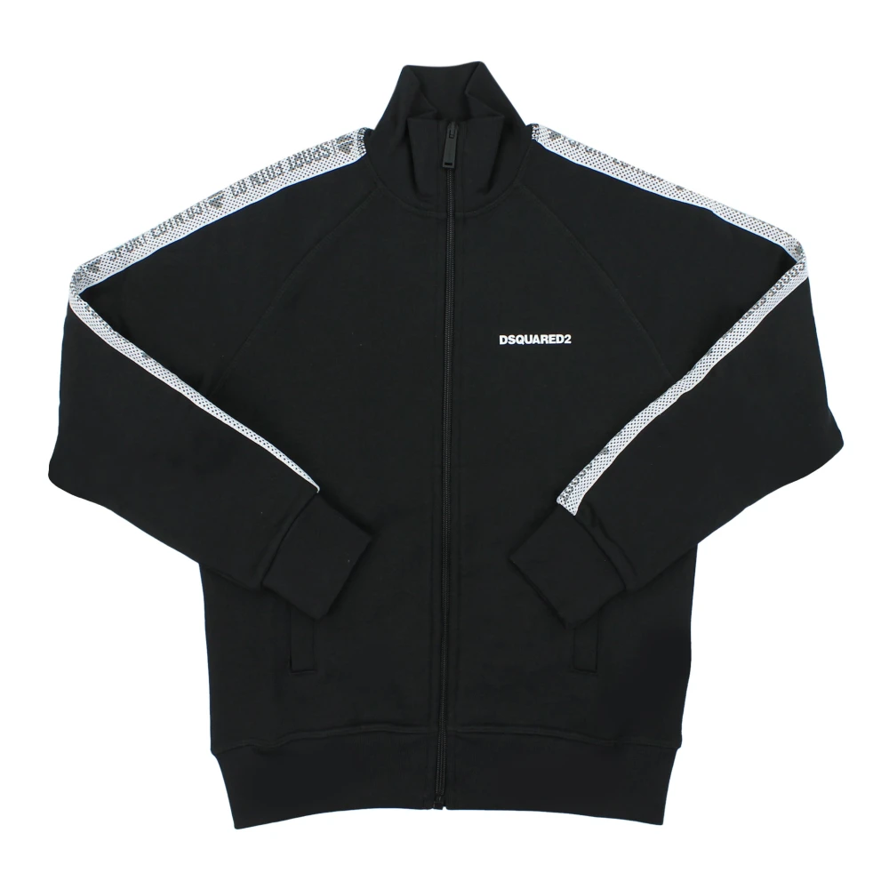 Dsquared2 Boys Black Icon Tape Sweatshirt - Kids Sweatshirts - 10 Y - Kids