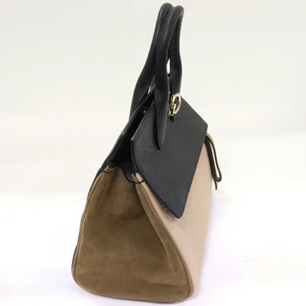 Salvatore Ferragamo Pre-owned Leather handbags Black Dames