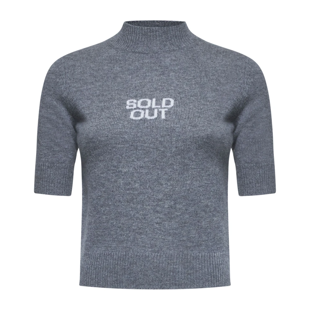 SPORTMAX Blauwe Avion Sweater met Sold Out Intarsia Blue Dames