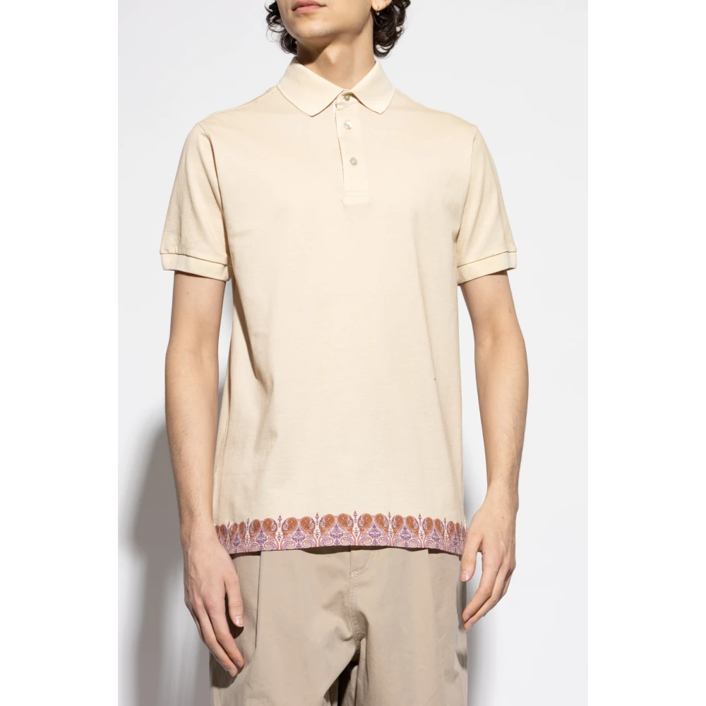 ETRO Polo met logo Beige Heren