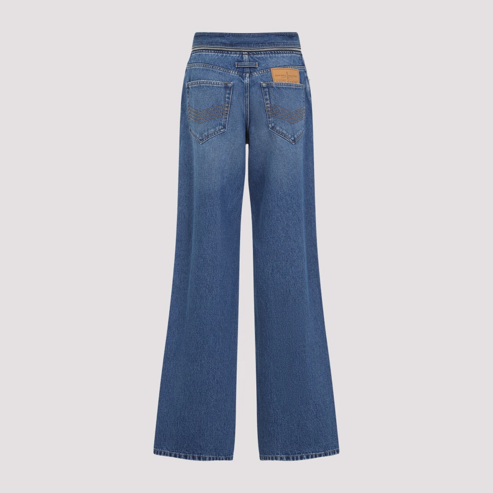 Jean Paul Gaultier Blauwe Katoenen Dames Jeans Blue Dames