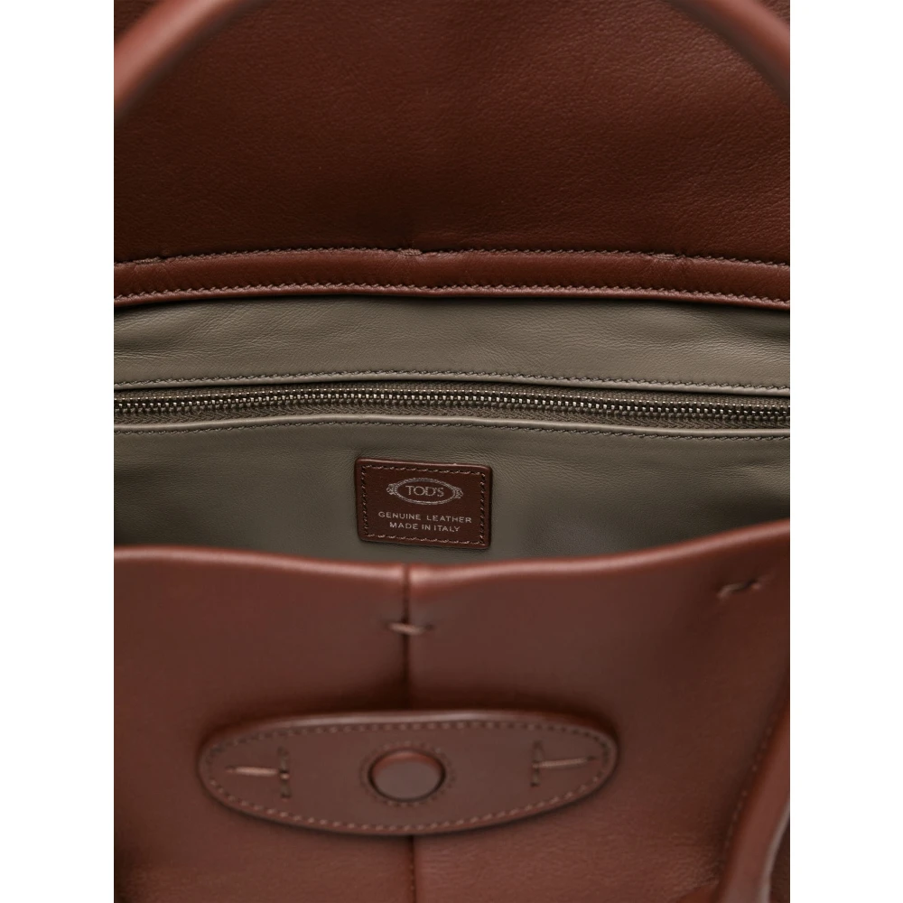 TOD'S Omkeerbare Leren Mini Tas Brown Dames