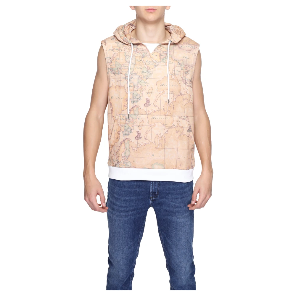 Alviero Martini 1a Classe Gedrukte Mouwloze Hoodie Multicolor Heren