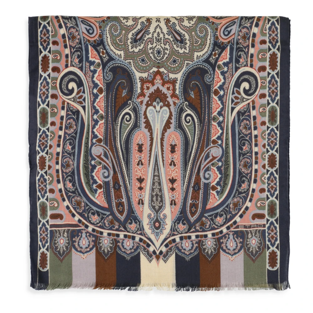 ETRO Paisley Print Cashmere Silk Shawl Multicolor Dames