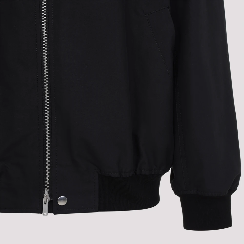 Jil Sander Zwarte Blouson Jas Black Heren