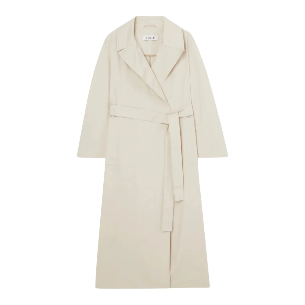 Róhe Lang Wrap Trenchcoat Zand Beige Heren