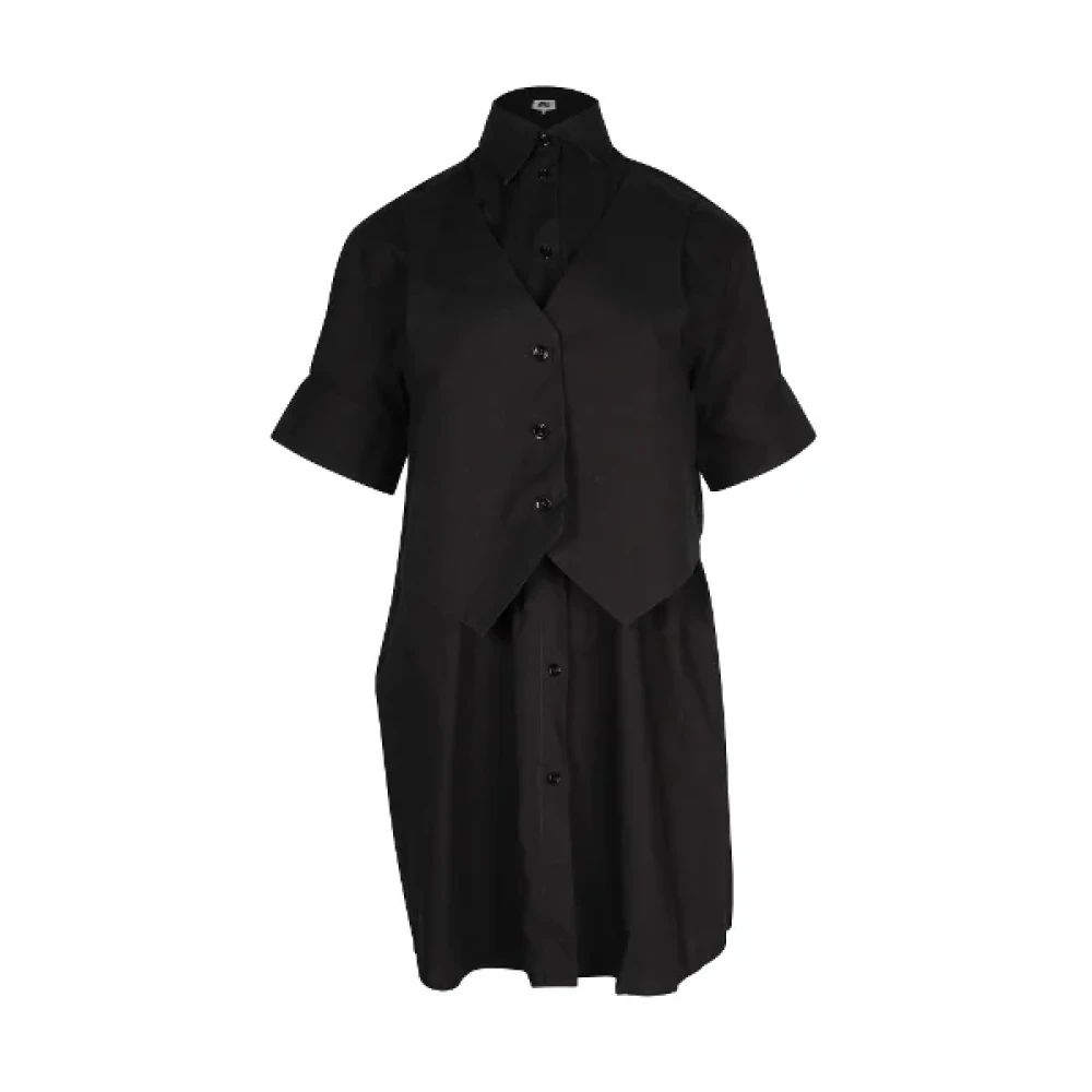Maison Margiela Pre-owned Cotton dresses Black Dames