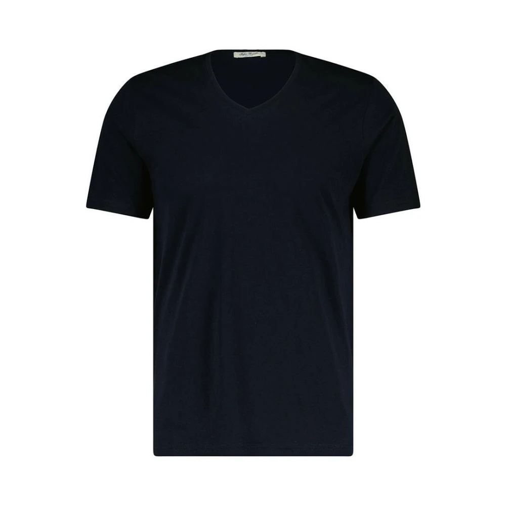 Stefan Brandt Klassisk V-ringad T-shirt Blue, Herr