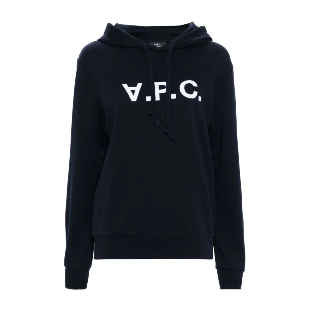 A.p.c. Blå Sweatshirt Dammode Aw24 Blue, Dam