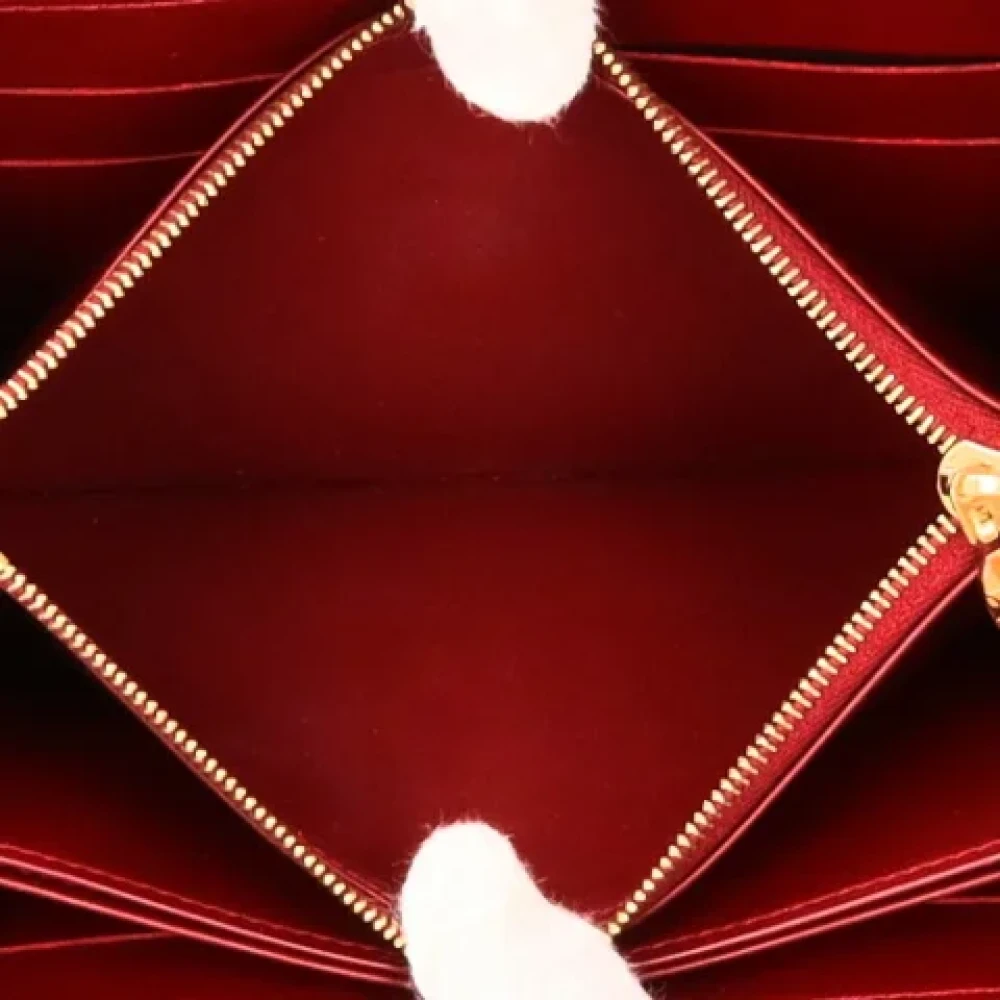 Louis Vuitton Vintage Pre-owned Leather wallets Red Dames