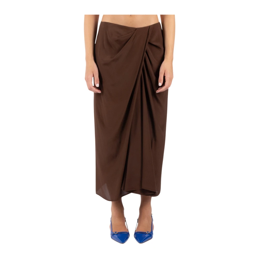 Dries Van Noten Bruine Rok Gemaakt in Portugal Brown Dames