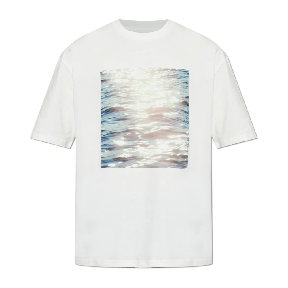 Jil Sander Men's White T-Shirts, Xl, T-Shirt With Print