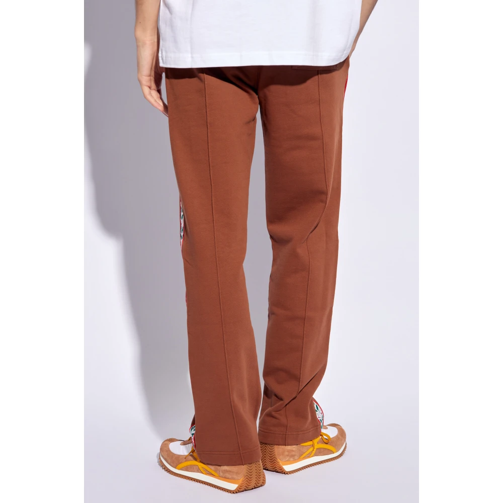 Casablanca Sweatpants met logo Brown Heren