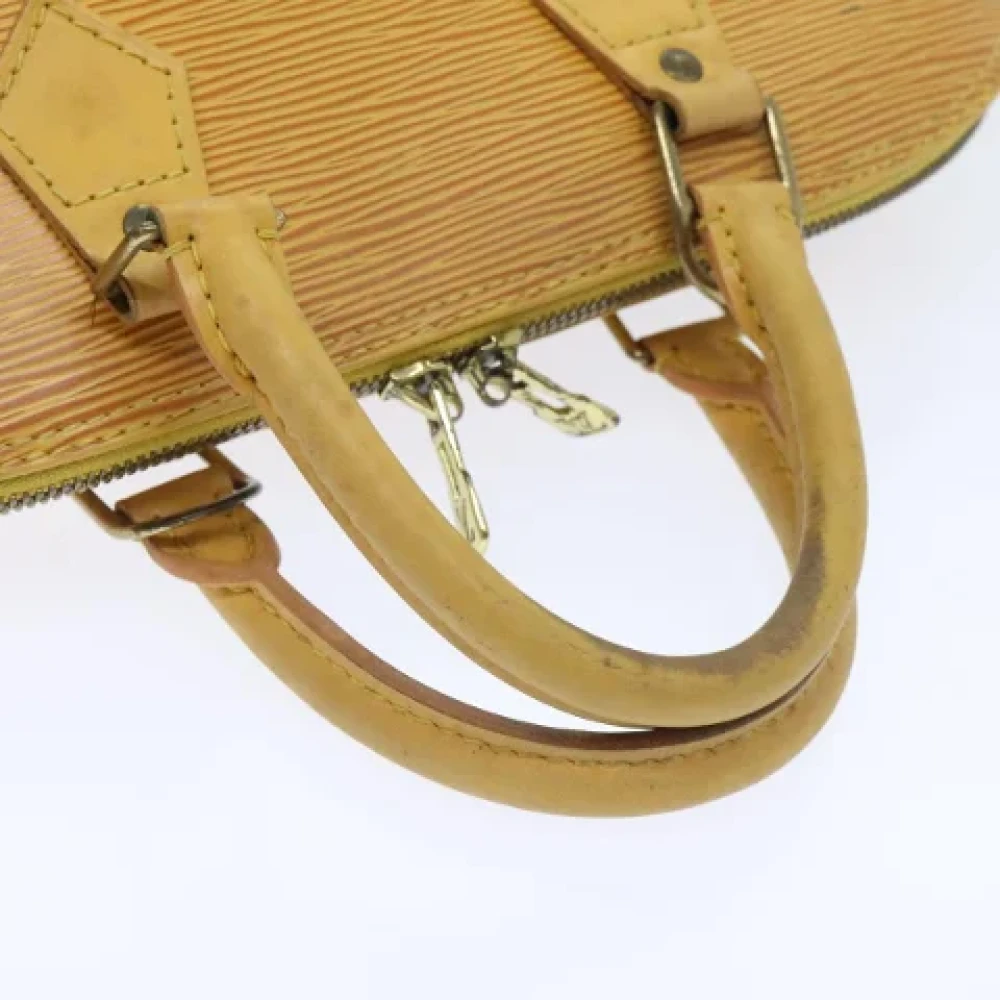 Louis Vuitton Vintage Pre-owned Leather handbags Yellow Dames