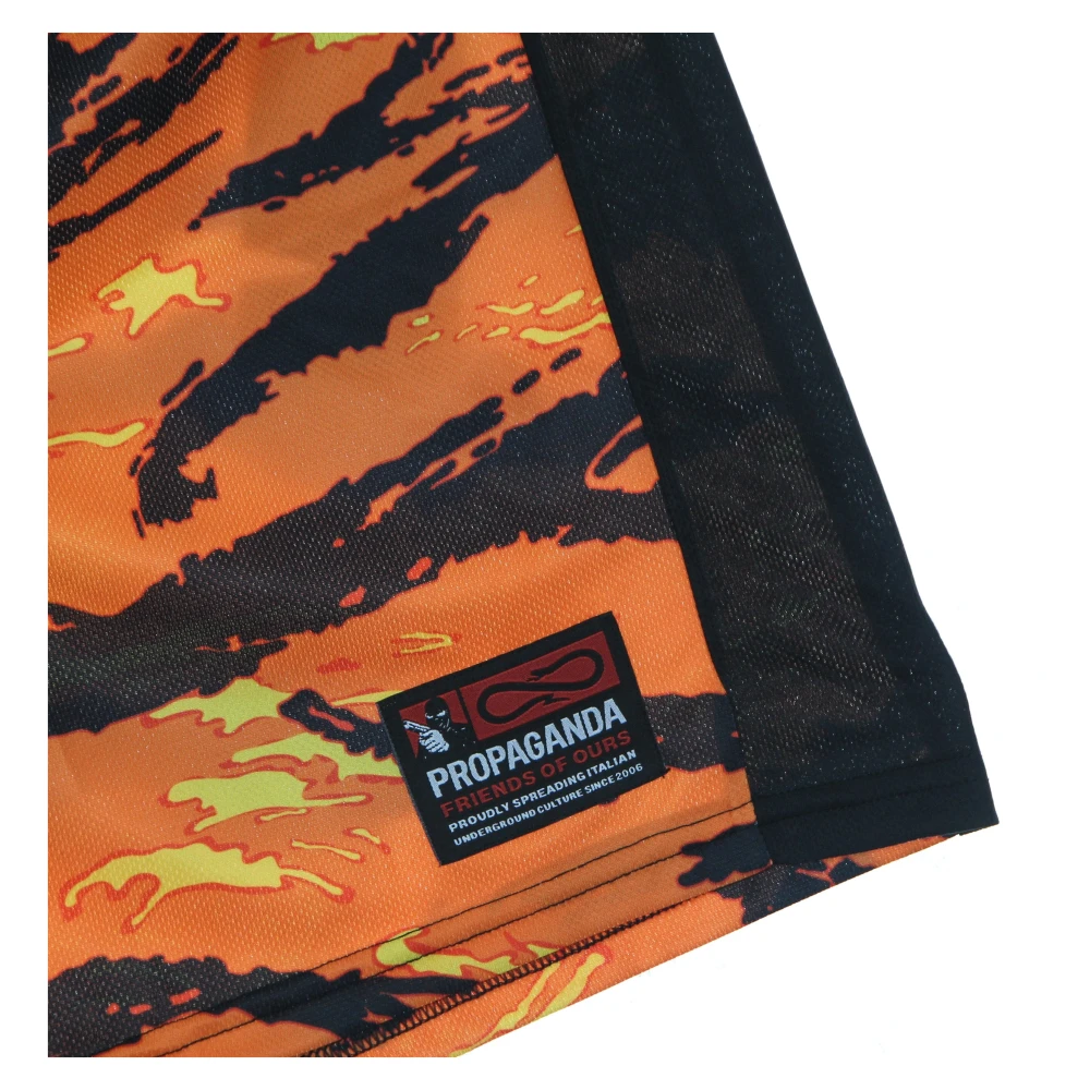 Propaganda Tiger Camo Basketball Shorts Orange Heren