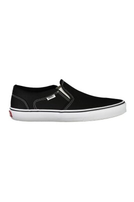 black-polyester-sneaker-sports-footwear