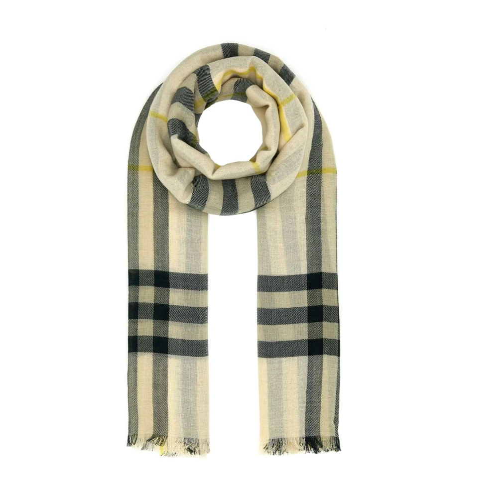 Burberry Unisex Embroidered Wool Scarf