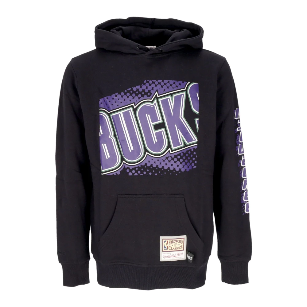 Mitchell & Ness NBA Big Face Hoodie Zwart Black Heren