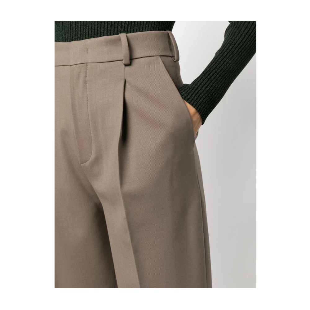Federica Tosi Wide Trousers Brown Dames