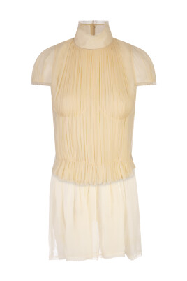 pale-yellow-chiffon-pleated-top