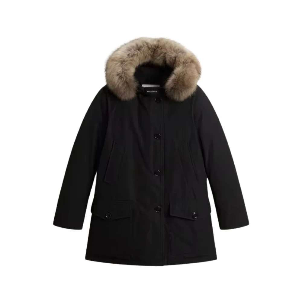 Woolrich Donna Nero - Arctic Parka Con Pelliccia Staccabile - Jackets - S