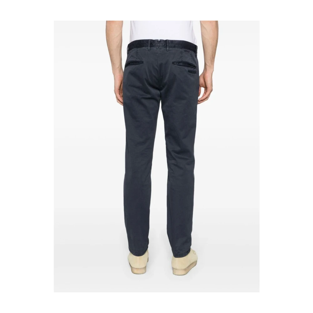Incotex Casual Katoenen Broek Blue Heren
