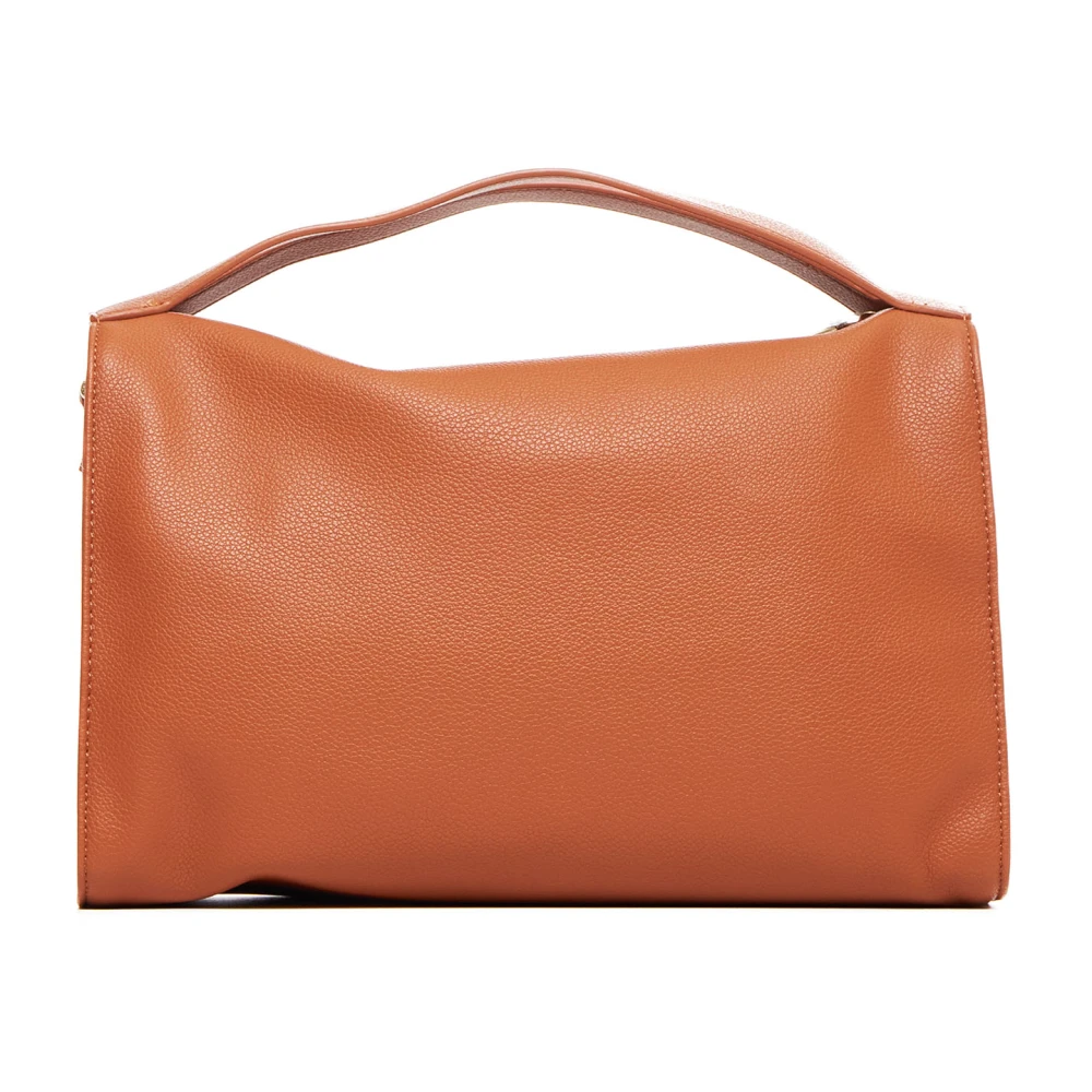 V73 Bruine Leren Tas Brown Dames