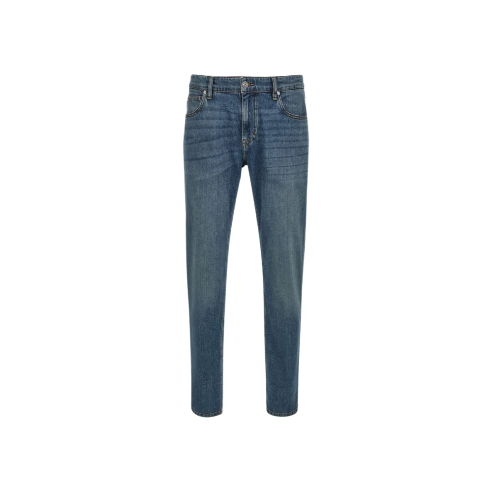 Roberto Cavalli Contrast Logo Super Slim Jeans Blue Heren