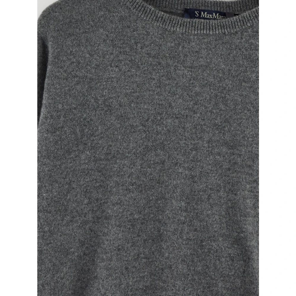 Max Mara Kasjmier Crewneck Sweater Gray Dames