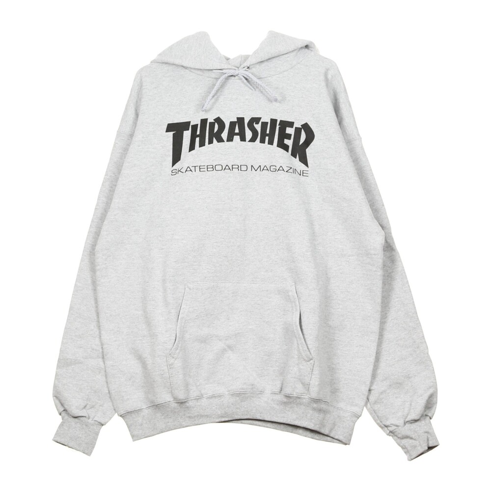 Grey Black Skatemag Hood Long Sleeve Sweatshirt Thrasher Hoodies Miinto