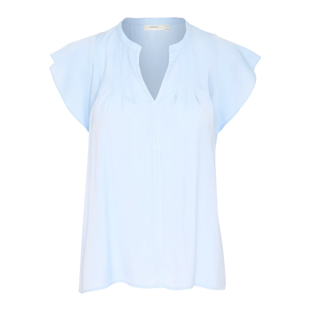 InWear Casual Top met V-Hals Windsurfer Stijl Blue Dames