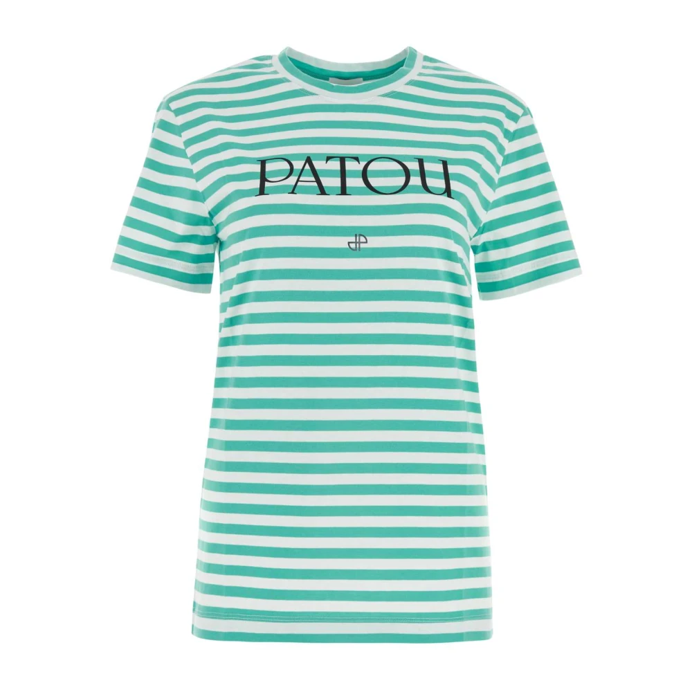 Patou Stijlvol Geborduurd Katoenen T-shirt Multicolor Dames