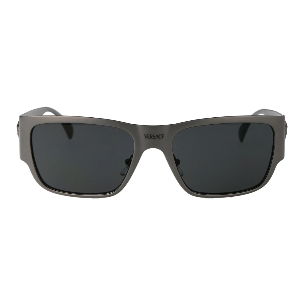 Versace Sunglasses Gunmetal Medusa Dark Silver Brushed Matte MOD VE 2262 1262/87 - Image 3