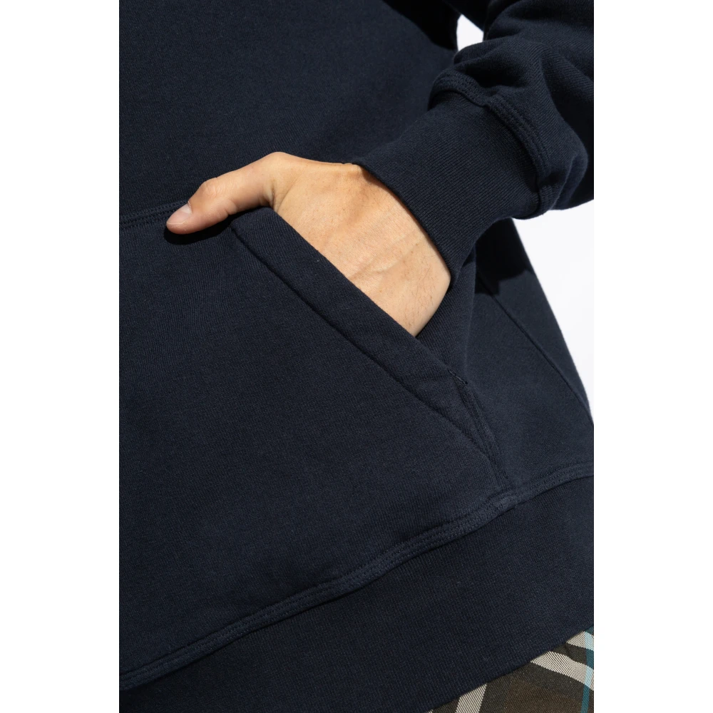 Burberry Sweatshirt met logo Blue Heren