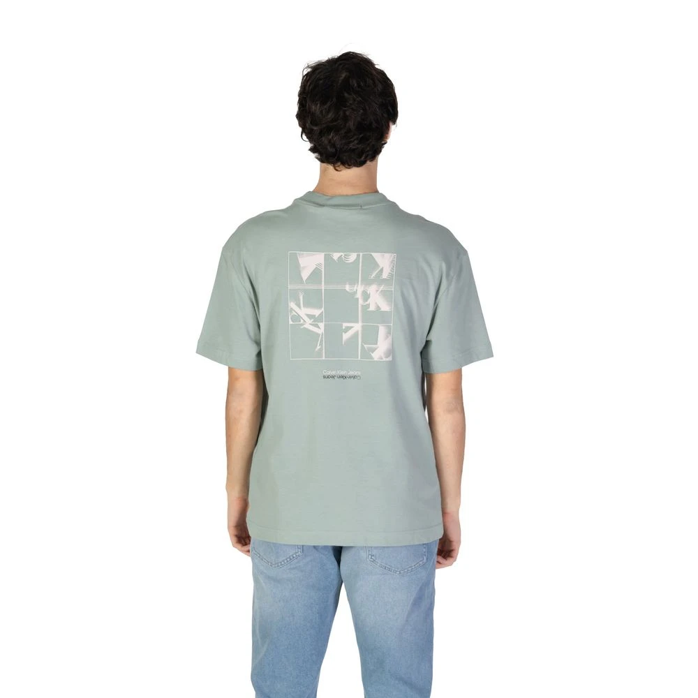 Calvin Klein Jeans Groen Katoenen Heren T-shirt Herfst Winter Green Heren