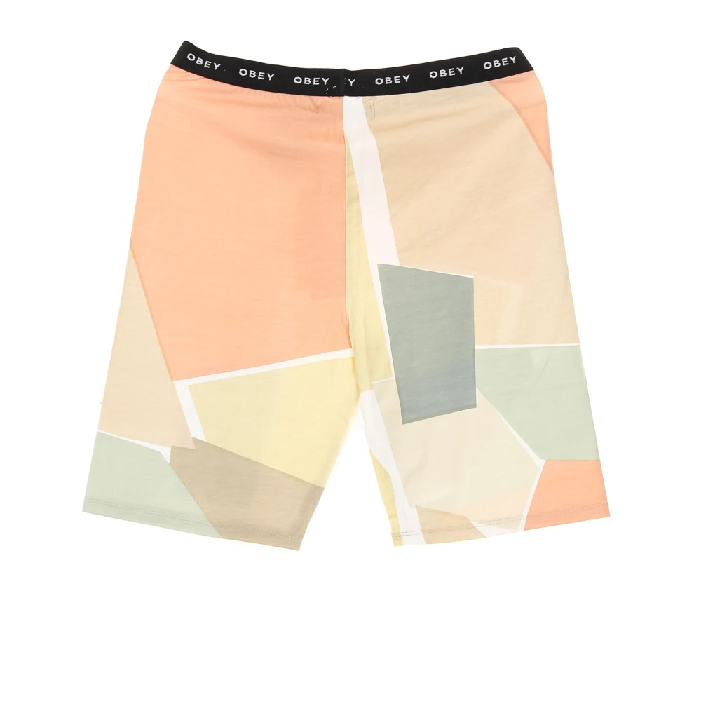 Obey Peach Multi High Waisted Fietsbroek Multicolor Dames