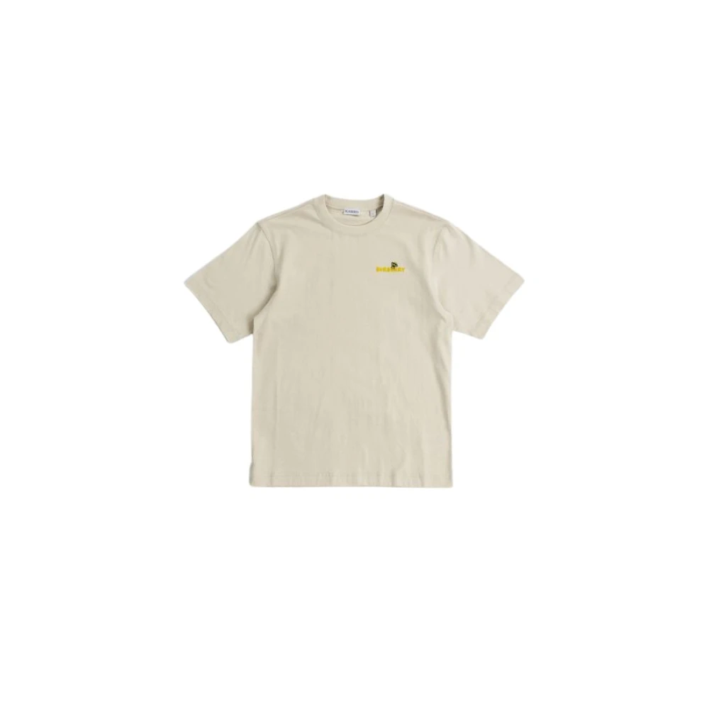 Burberry Beige Katoenen T-shirt met Wasp Design Beige Dames